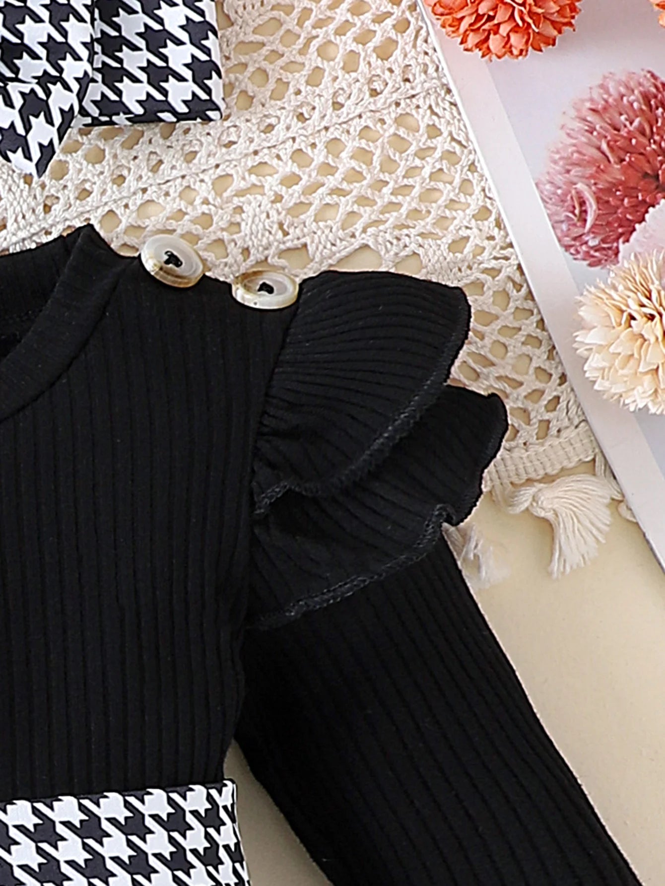 Conjunto Falda de Cuadros y Diadema: Estilo y Dulzura (0-18M)