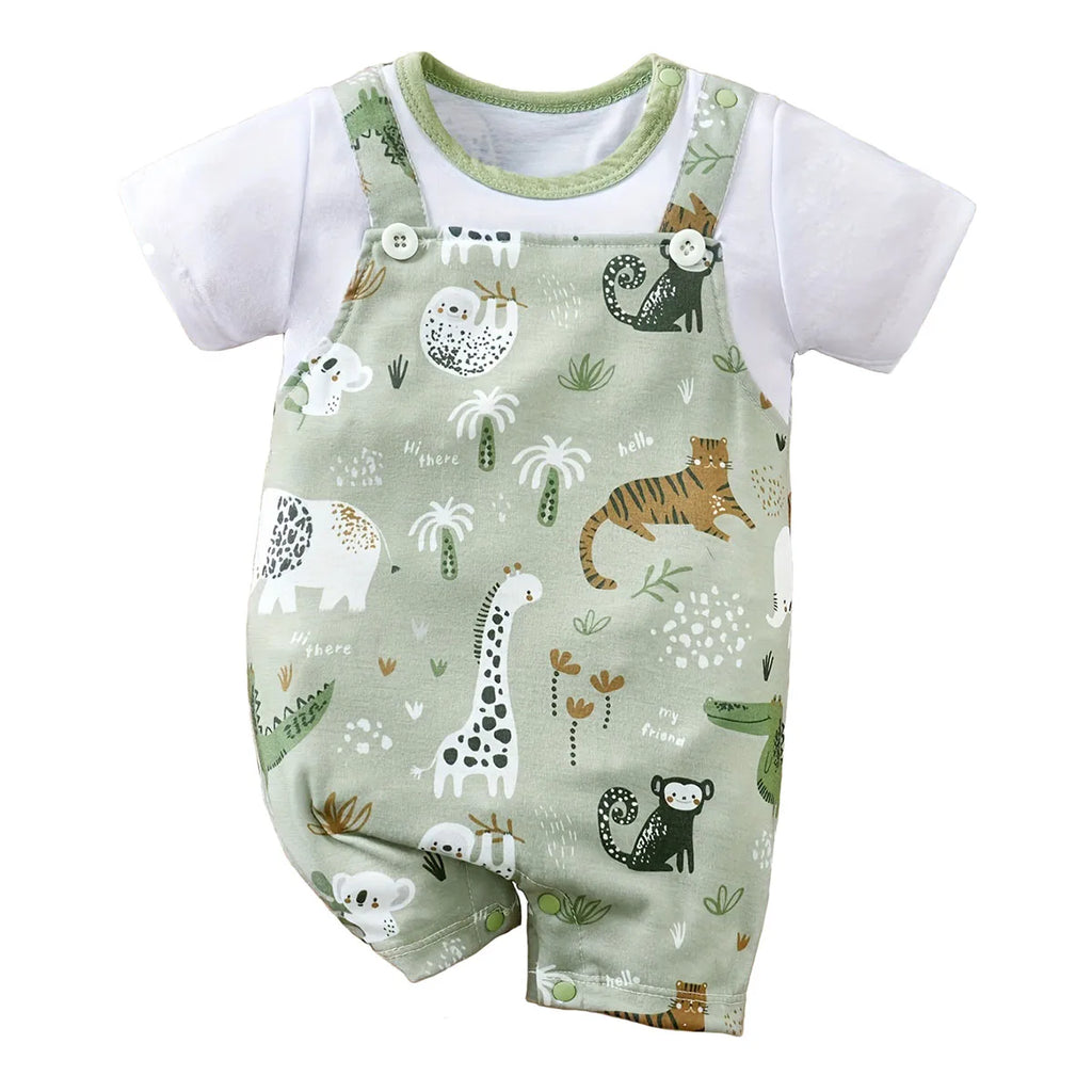 Mameluco "Mi Pequeño Zoo" con Estampado de Animales  (0-18M)