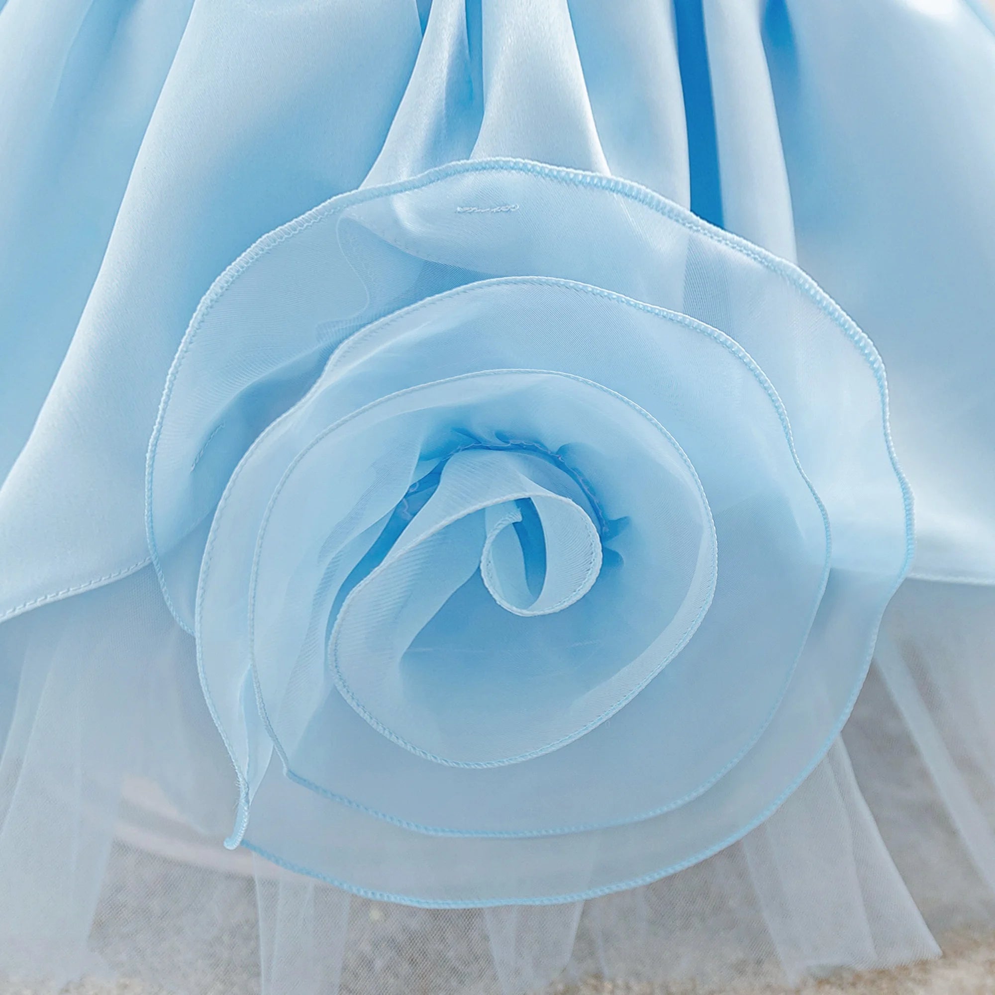Vestido de Gala Tutu para Bebé Niña | Diseño de Lujo con Flor 3D (6M-3T)