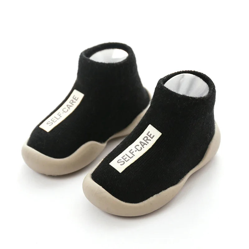 Calceta-Zapato para Primeros Pasos - Suela de Goma Antideslizante (0-24M)