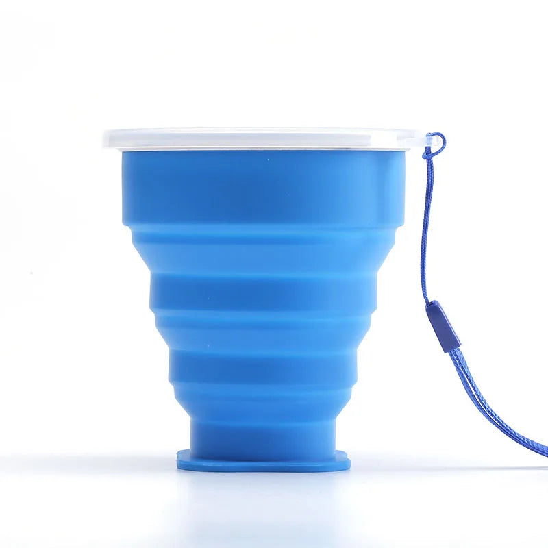 Taza Plegable de Silicona 200ml con Tapa | Snack & Go Anti-Derrames