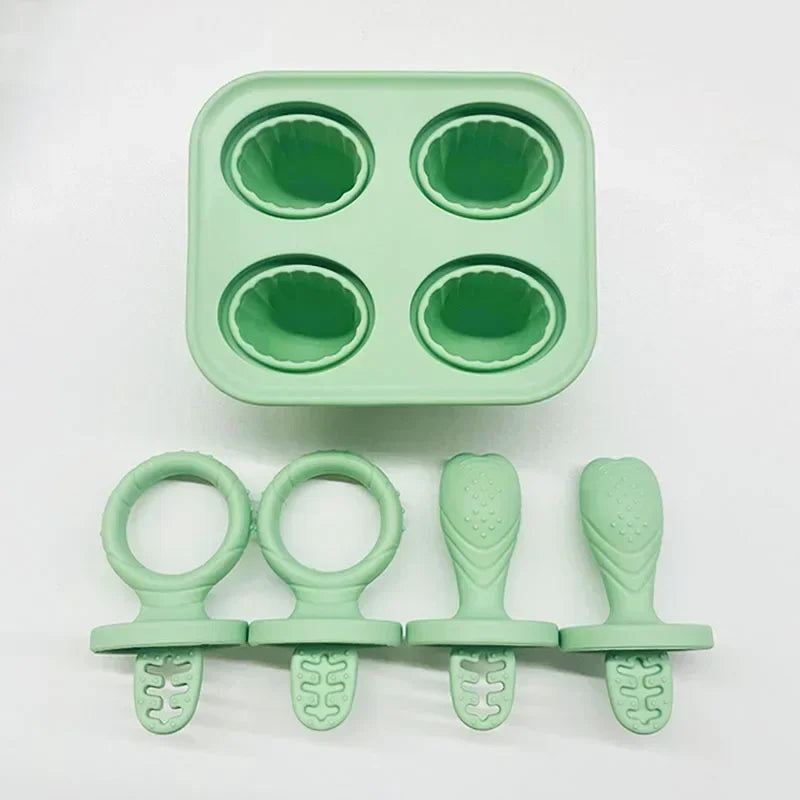 Molde de silicona para mordedera tipo paleta | Silicona Sin BPA, Alimentación y Dentición