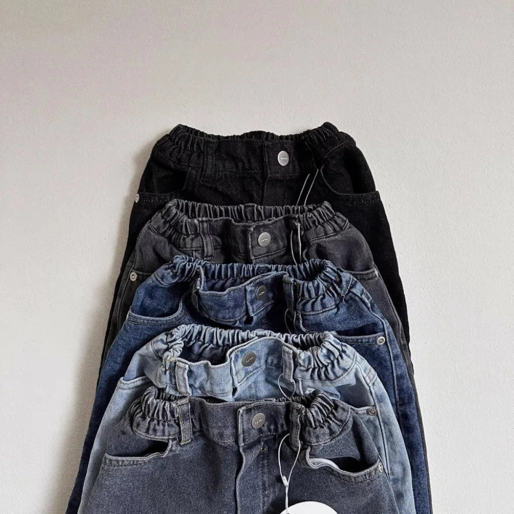 Jeans Sueltos Unisex para Bebé: Comodidad Todo el Día (6M-5T)