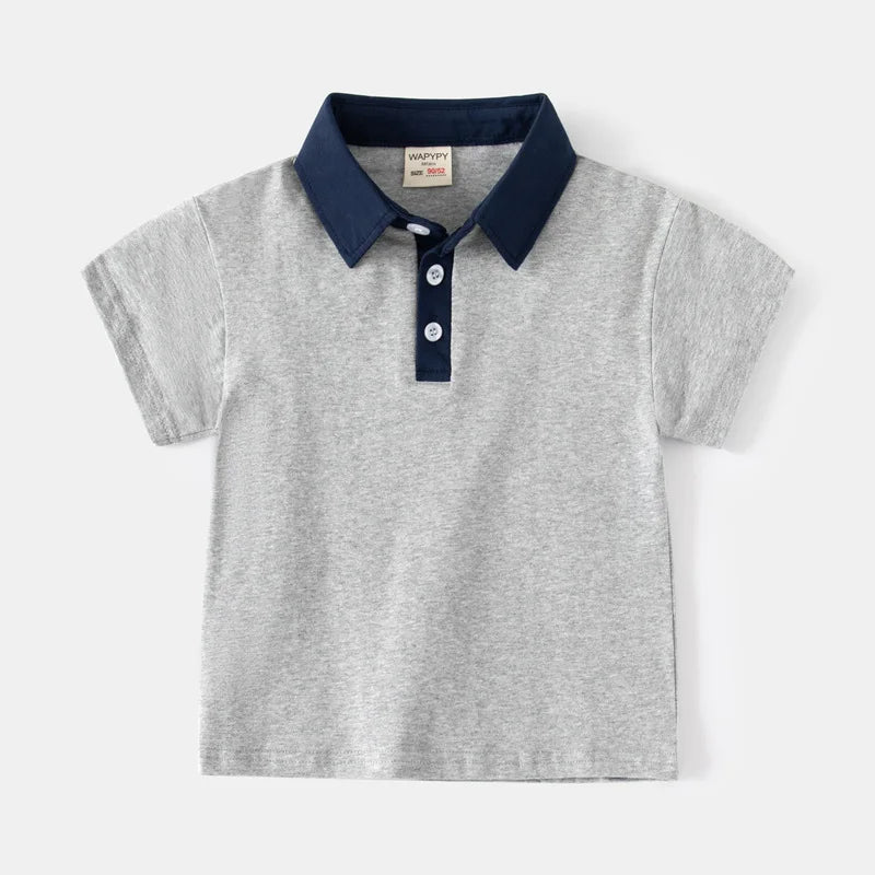 Playera Tipo Polo para Niño | Cuello Clásico y Bolsillo (12M-7T)