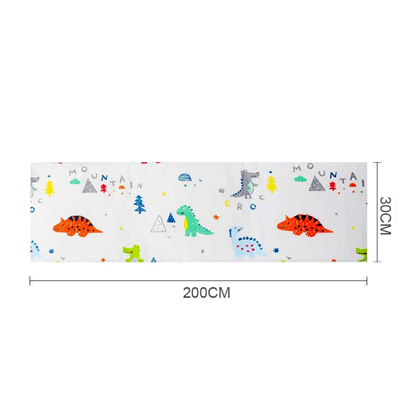 Protector de Cuna de Una Pieza con Cremallera | Parachoques Grueso y Acolchado (200x30 cm)