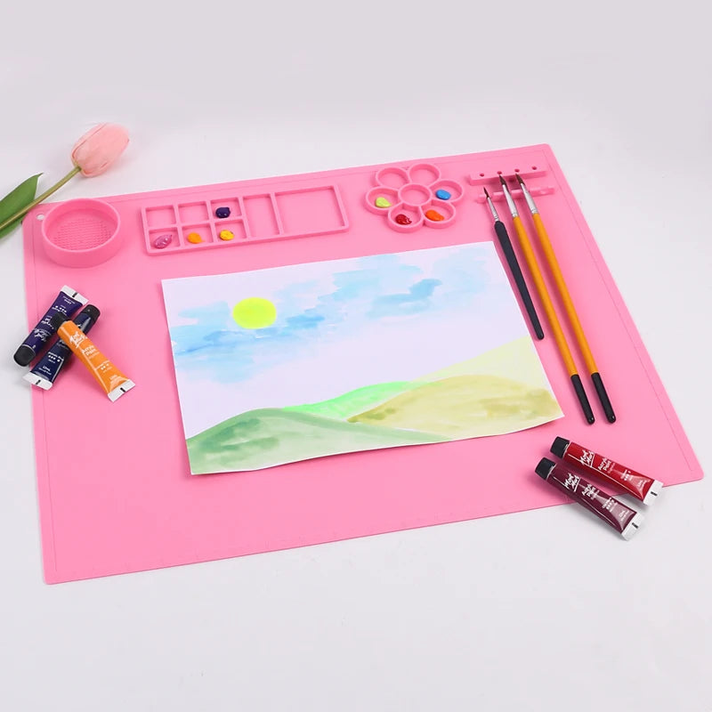 Tapete de Silicona "Manos Felices": ¡Crea Sin Manchar Nada!