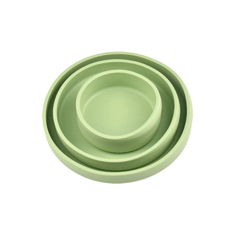 Set de 3 Platos y Cuencos de Silicona Premium | Libres de BPA
