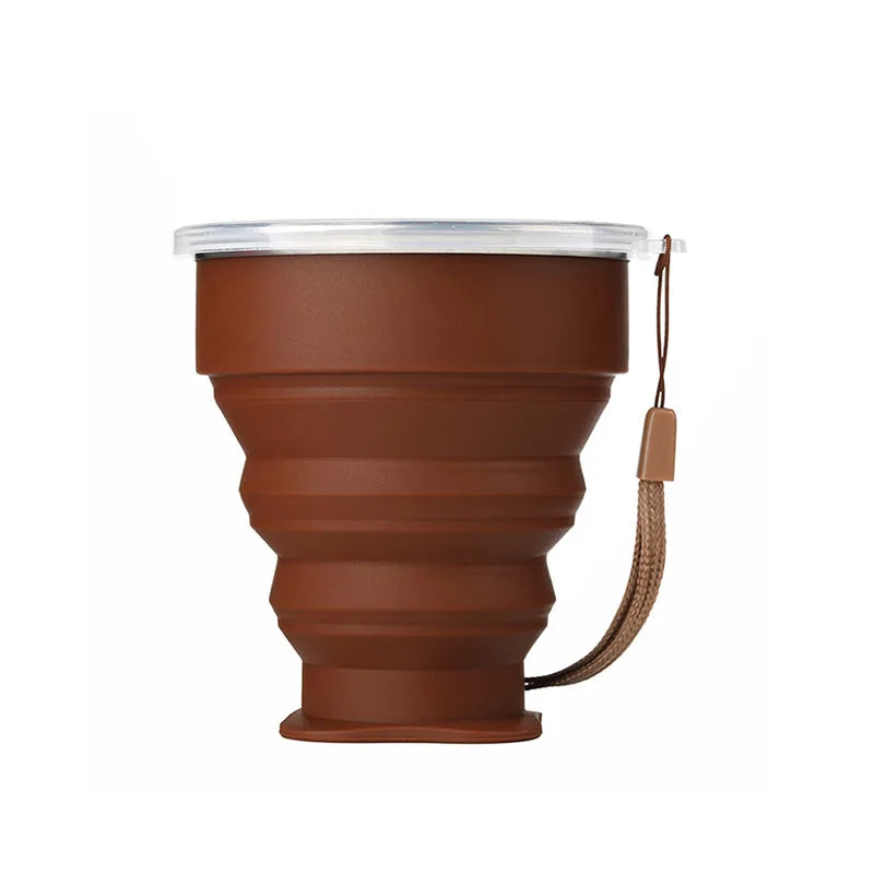 Taza Plegable de Silicona 200ml con Tapa | Snack & Go Anti-Derrames