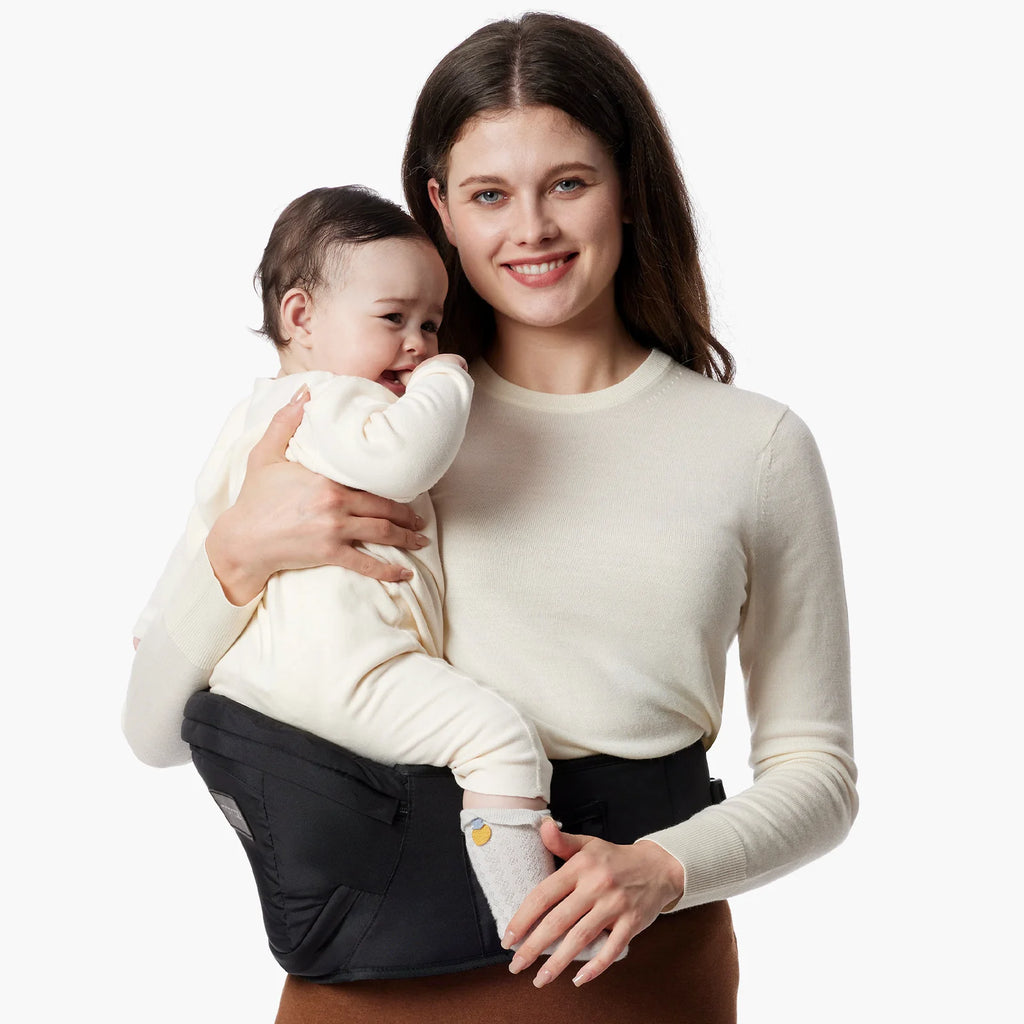 Portabebés Momcozy con Asiento de Cadera | Diseño Ergonómico y Protección 3D