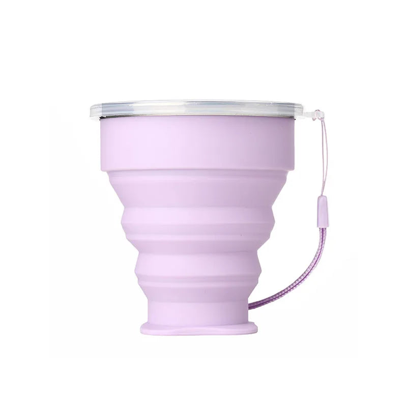 Taza Plegable de Silicona 200ml con Tapa | Snack & Go Anti-Derrames