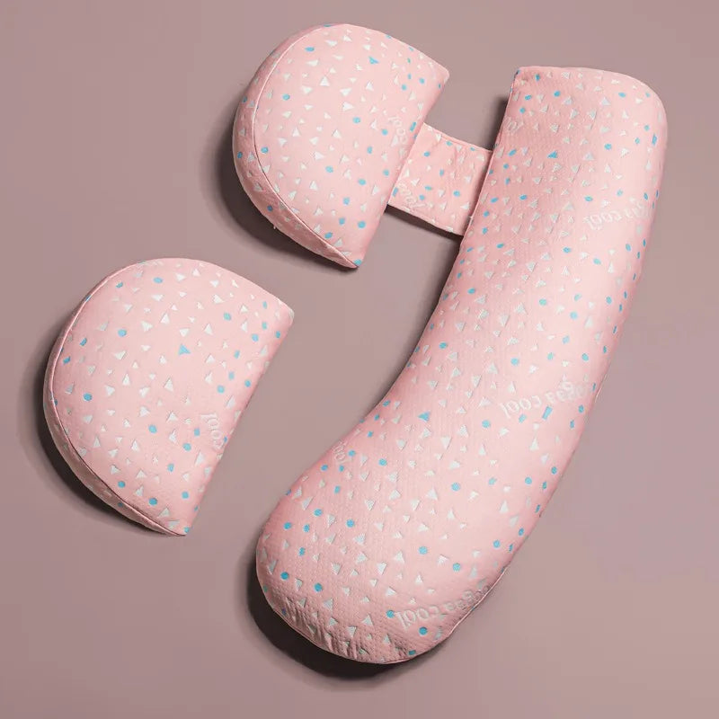 Almohada de Embarazo Multifuncional | Soporte Lumbar Ajustable, Relleno Anti-Ácaros (2 Estilos Disponibles)