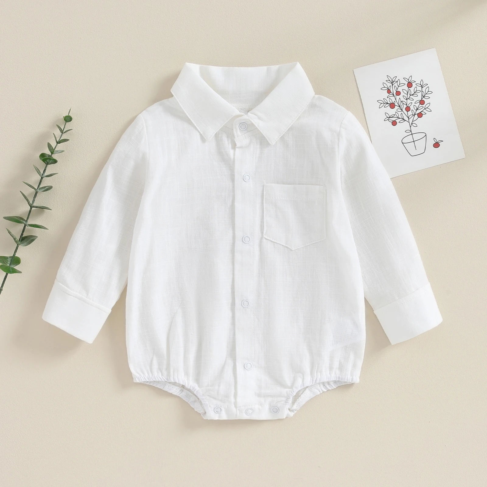 Camisa de Vestir-Pañalero para Bebé (0-24M)