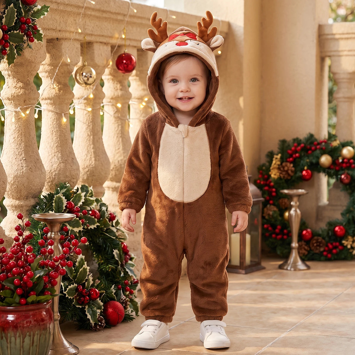 Disfraces Navideños para Bebé | ¡Kit Completo y Tierno para las Fiestas! (6M-2.5T)