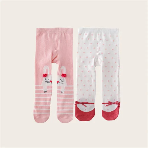 Set de 2 Pantimedias de Algodón para Bebé (0-12M)