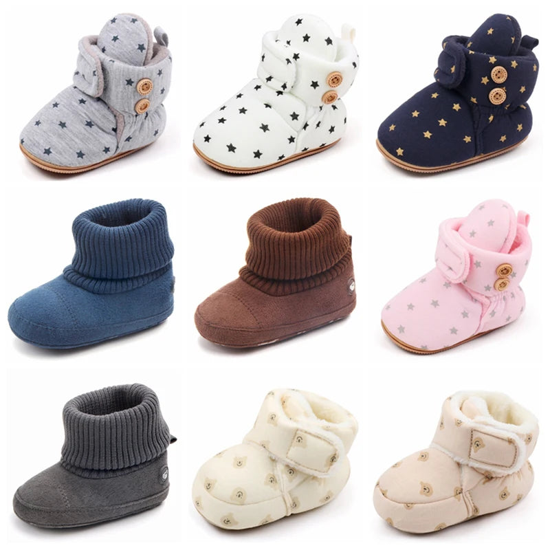 Botines "Pompones de Algodón" – Calidez para sus Primeros Pasos (0-18M)