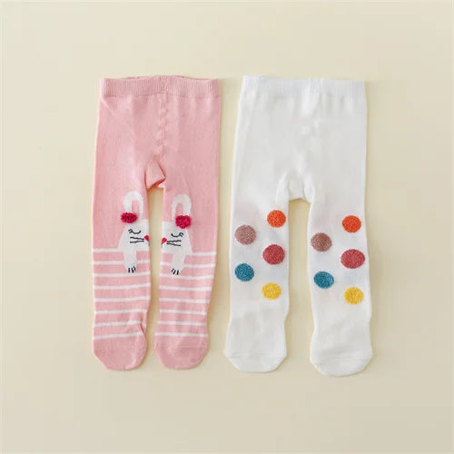 Set de 2 Pantimedias de Algodón para Bebé (0-12M)