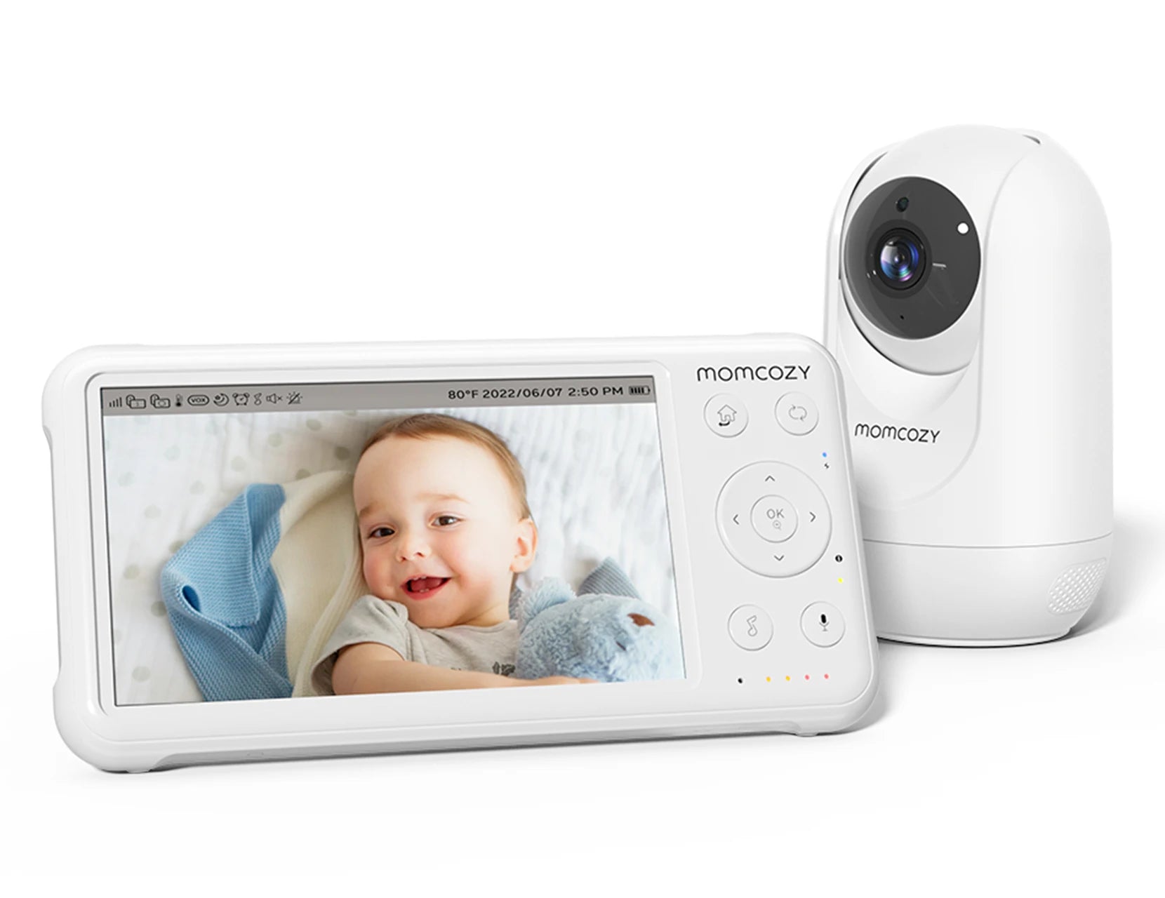 Monitor de Bebé Momcozy 5" HD (1080P) | Vigilancia Clara y Segura