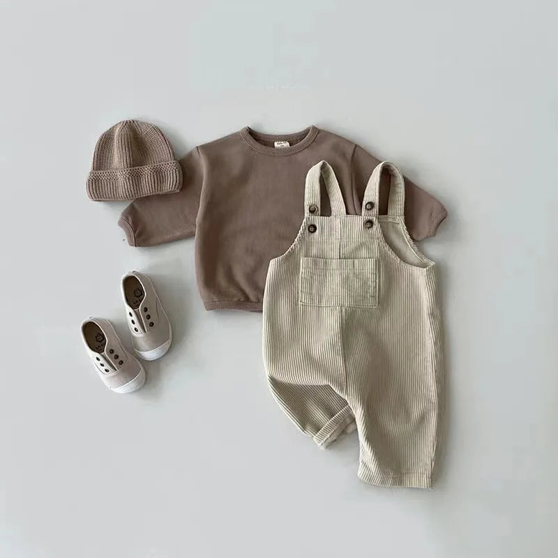 Overoles de Pana "Estilo Suavecito" – Comodidad y Estilo Casual (3M-3T)