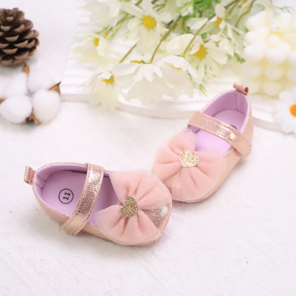 Zapatos con Moño de encaje Princesa para Primeros Pasos (0-18M)