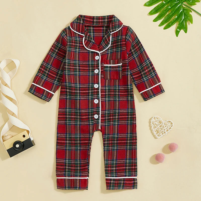 Pijama Navideña a Cuadros (0-18M)