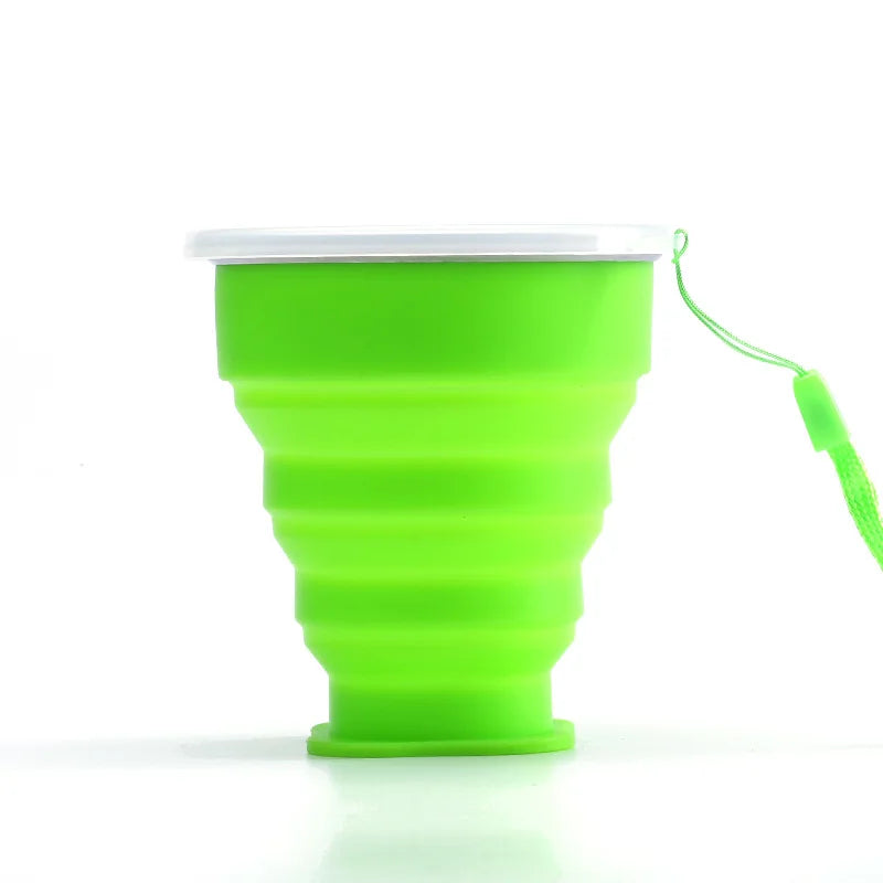 Taza Plegable de Silicona 200ml con Tapa | Snack & Go Anti-Derrames
