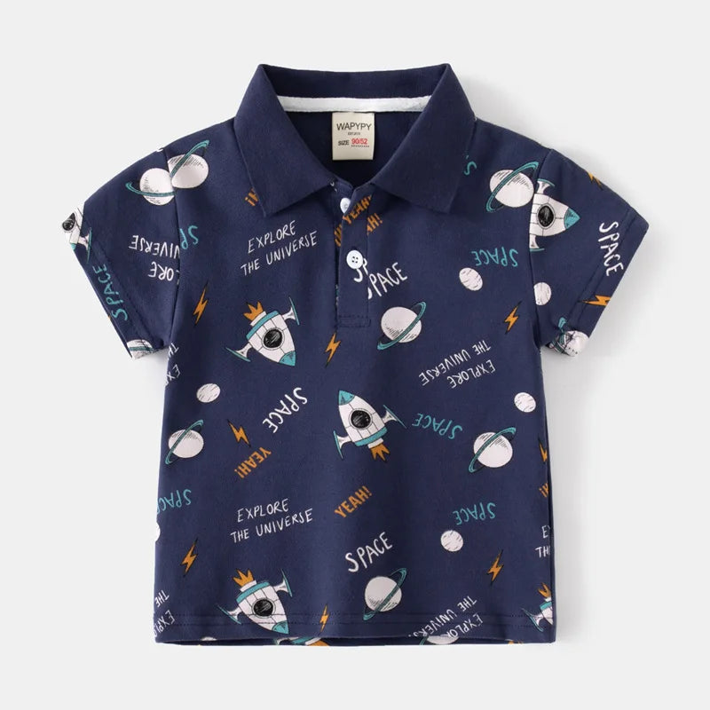 Playera Tipo Polo para Niño | Cuello Clásico y Bolsillo (12M-7T)
