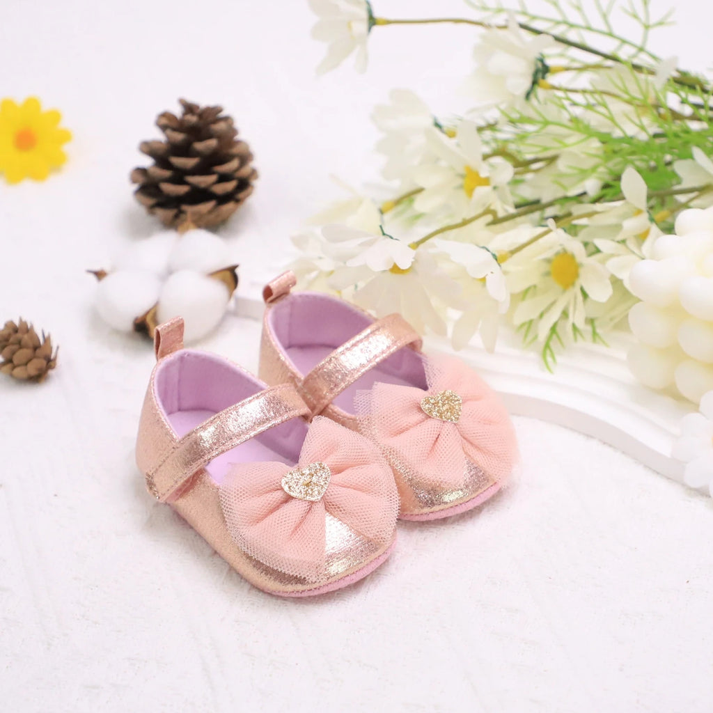 Zapatos con Moño de encaje Princesa para Primeros Pasos (0-18M)