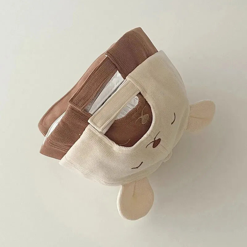 Gorra de Béisbol de Oso Kawaii: Protección Solar y Estilo Adorable (3-18M)