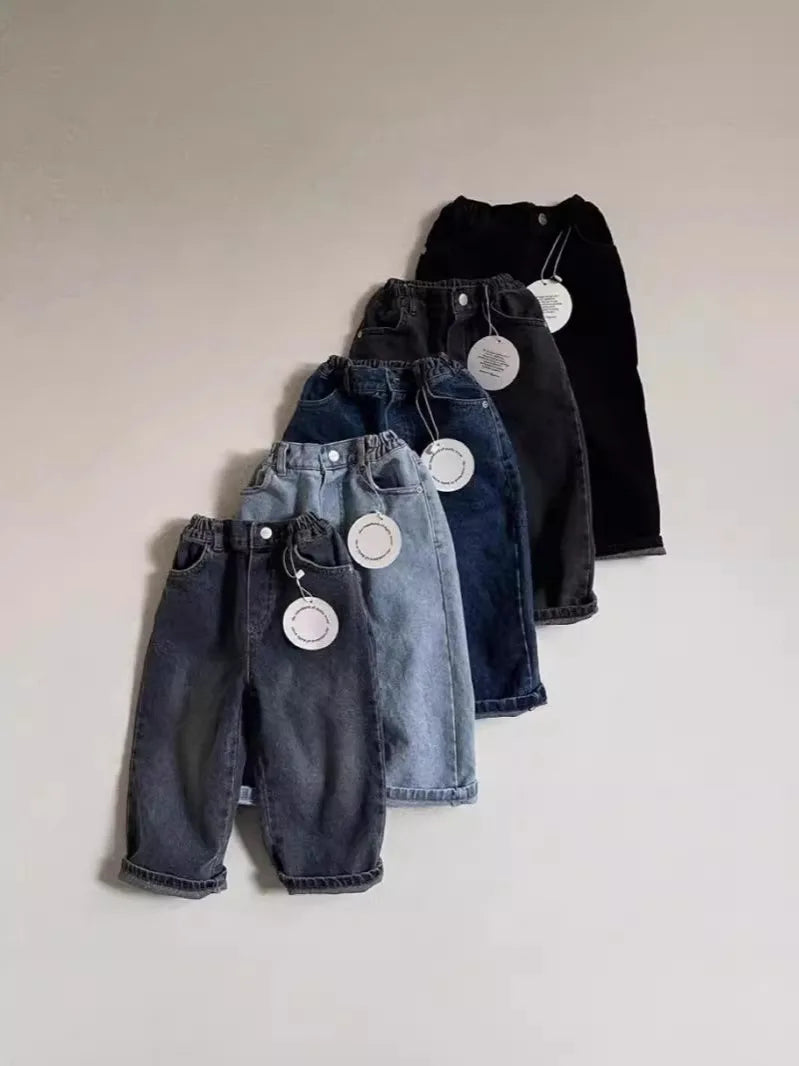 Jeans Sueltos Unisex para Bebé: Comodidad Todo el Día (6M-5T)