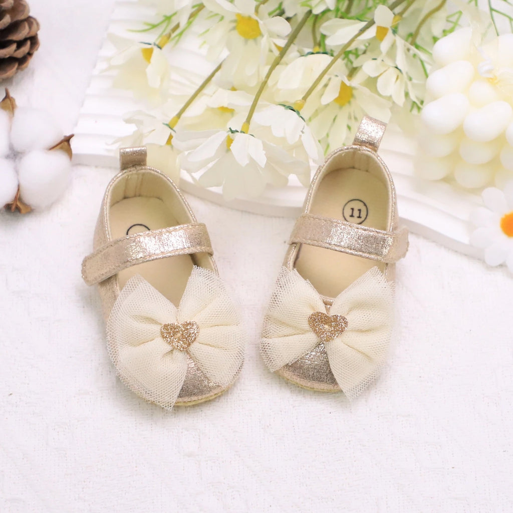 Zapatos con Moño de encaje Princesa para Primeros Pasos (0-18M)
