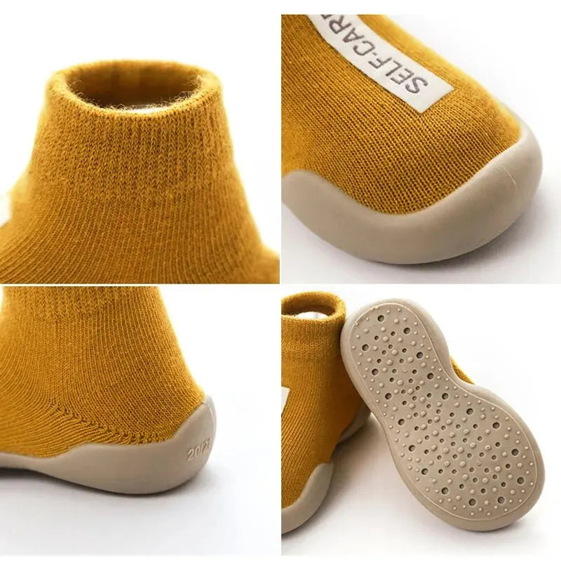 Calceta-Zapato para Primeros Pasos - Suela de Goma Antideslizante (0-24M)