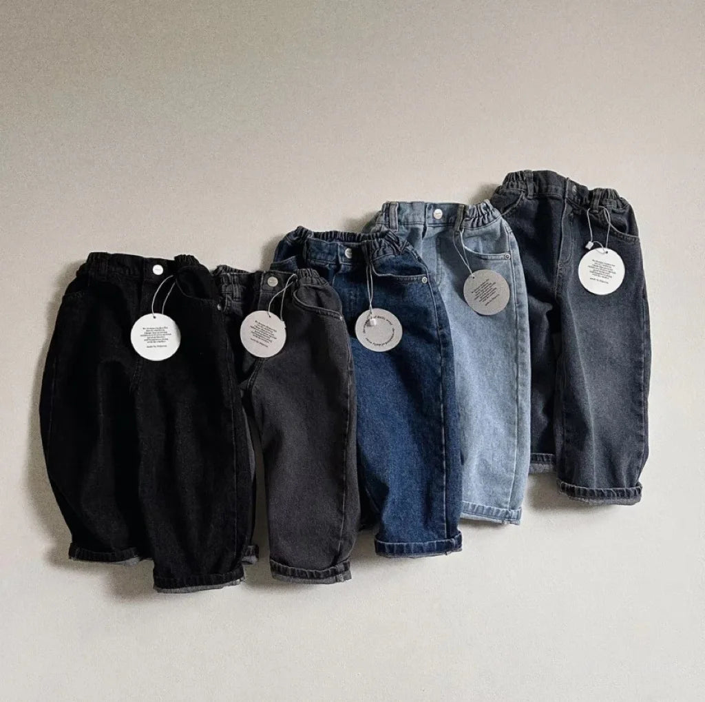 Jeans Sueltos Unisex para Bebé: Comodidad Todo el Día (6M-5T)