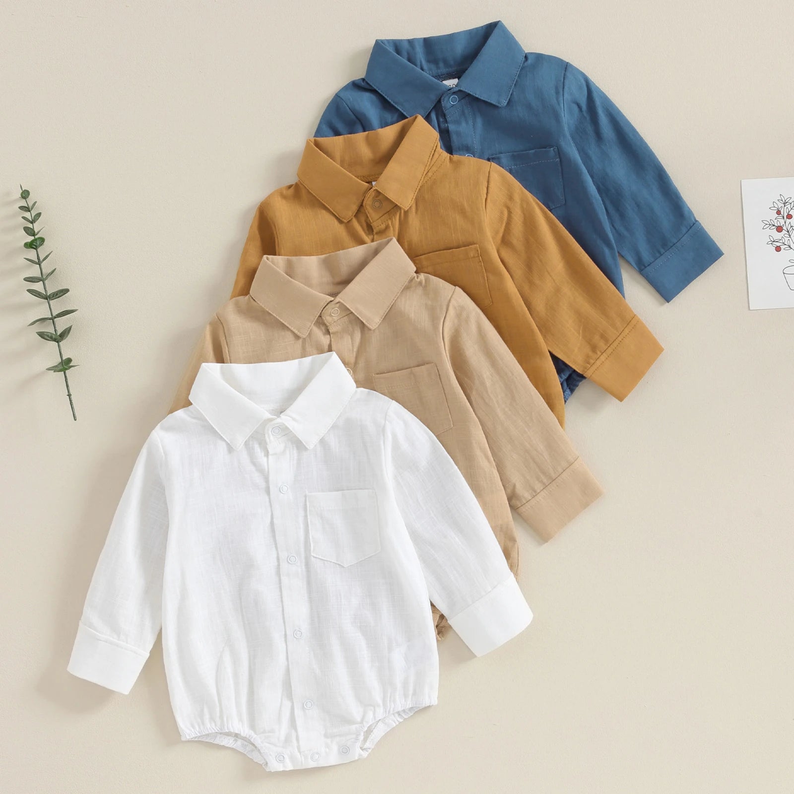 Camisa de Vestir-Pañalero para Bebé (0-24M)