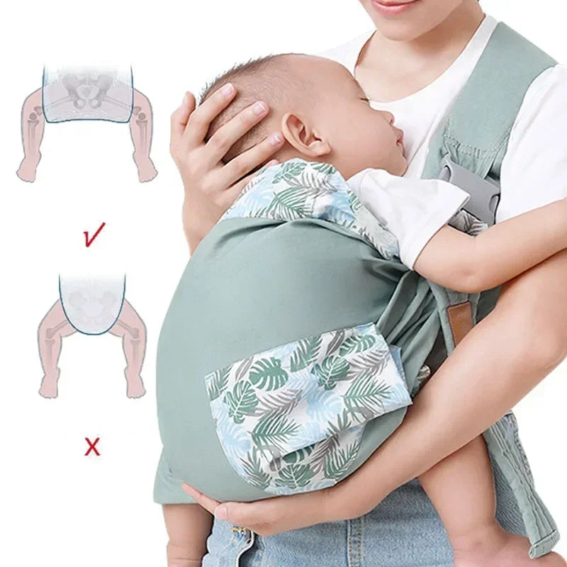 Fular Portabebés Ergonómico  | Doble Uso: Porteo y Cubierta de Lactancia (0 a 36M)