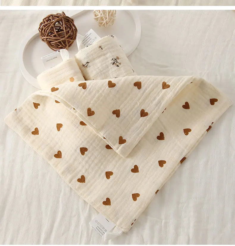 Set de Toallitas Cuadradas de Gasa de Algodón (5 Piezas) | 4 Capas, Ultra Absorbentes y Multifuncionales