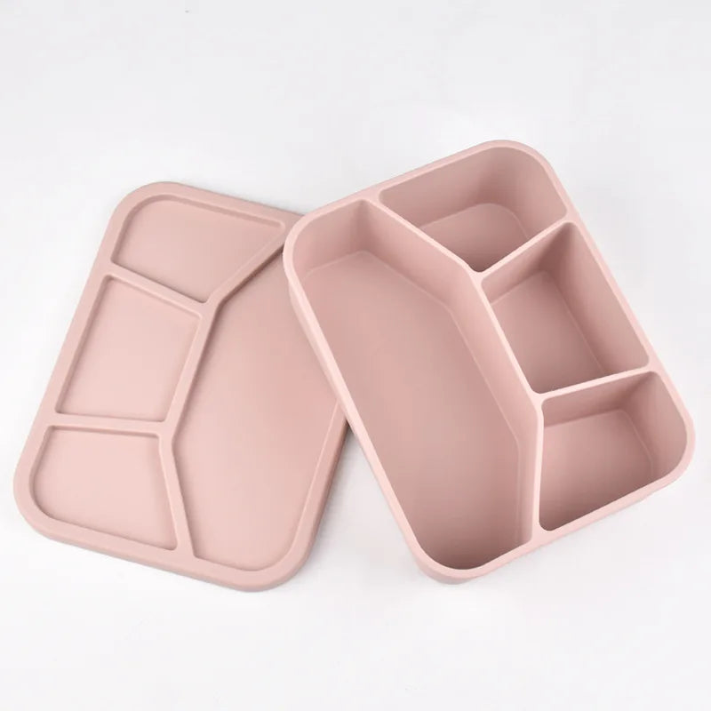 Caja Bento de Silicona  |  Compartimentos a Prueba de Fugas