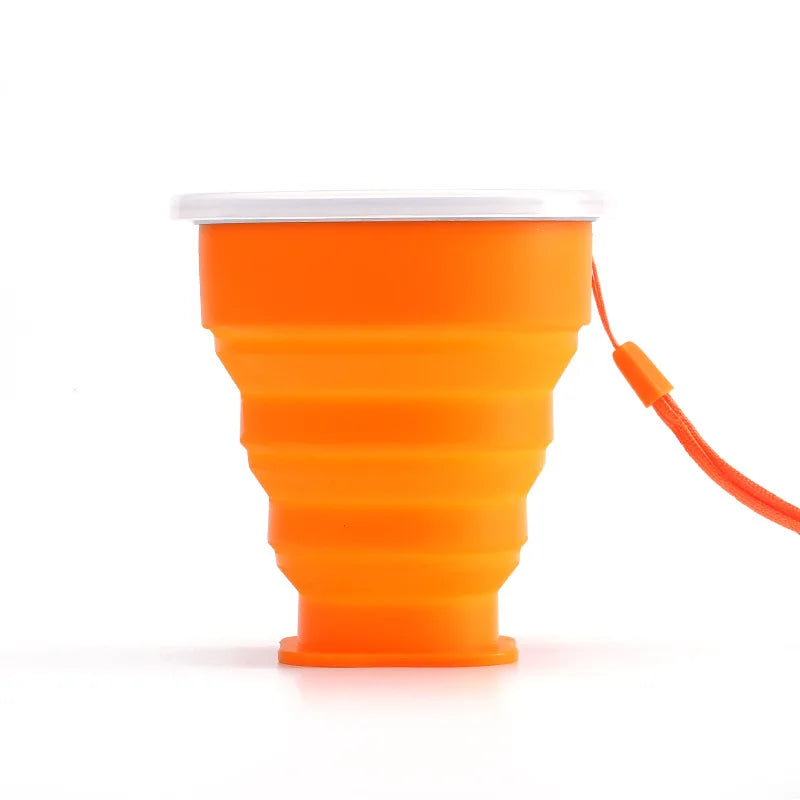 Taza Plegable de Silicona 200ml con Tapa | Snack & Go Anti-Derrames