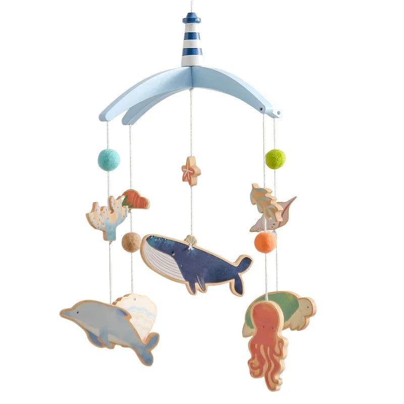 Móvil Giratorio para Cuna: Estimulación Visual y Figuras con Temáticas Variadas