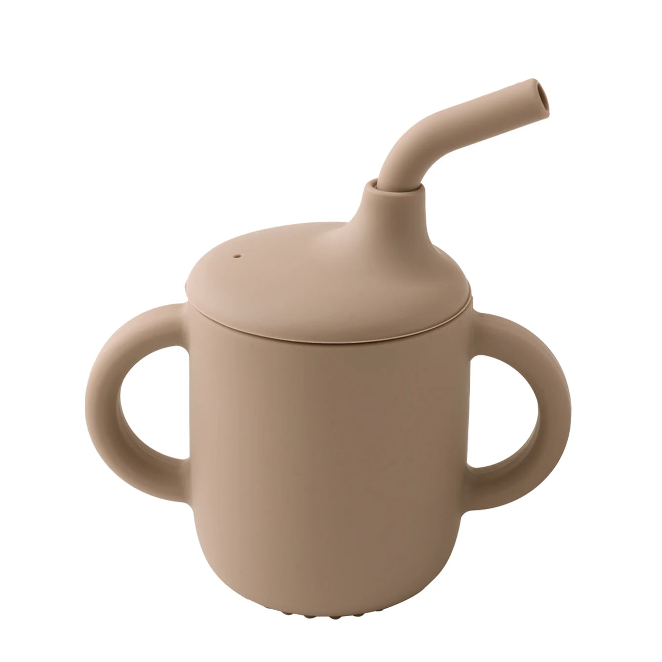 Vaso Entrenador de Silicona 180ml con Asas |  Entrenamiento Seguro, Antifugas, Sin BPA