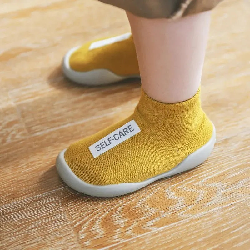Calceta-Zapato para Primeros Pasos - Suela de Goma Antideslizante (0-24M)