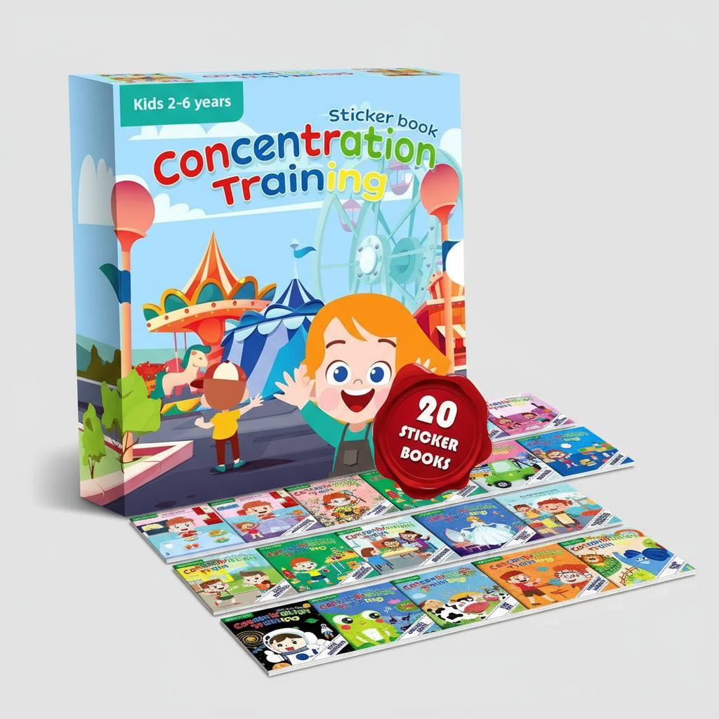 Libros Pegatinas Creativas: Foco y Habilidad Infantil 10/20 Volúmenes