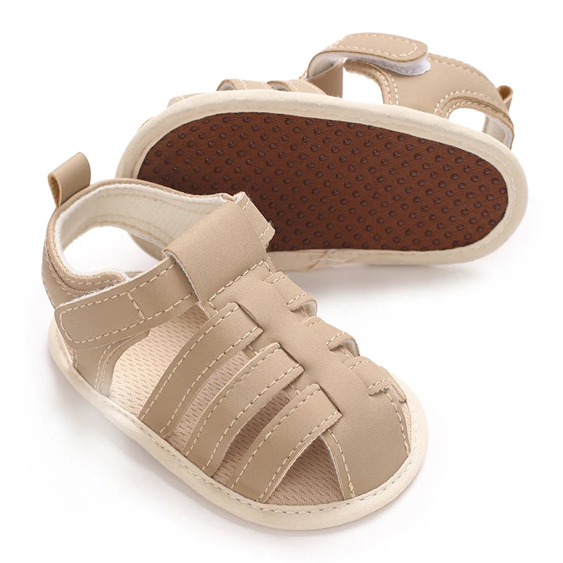 Sandalias Transpirables de cuero para Bebé (0-18M)