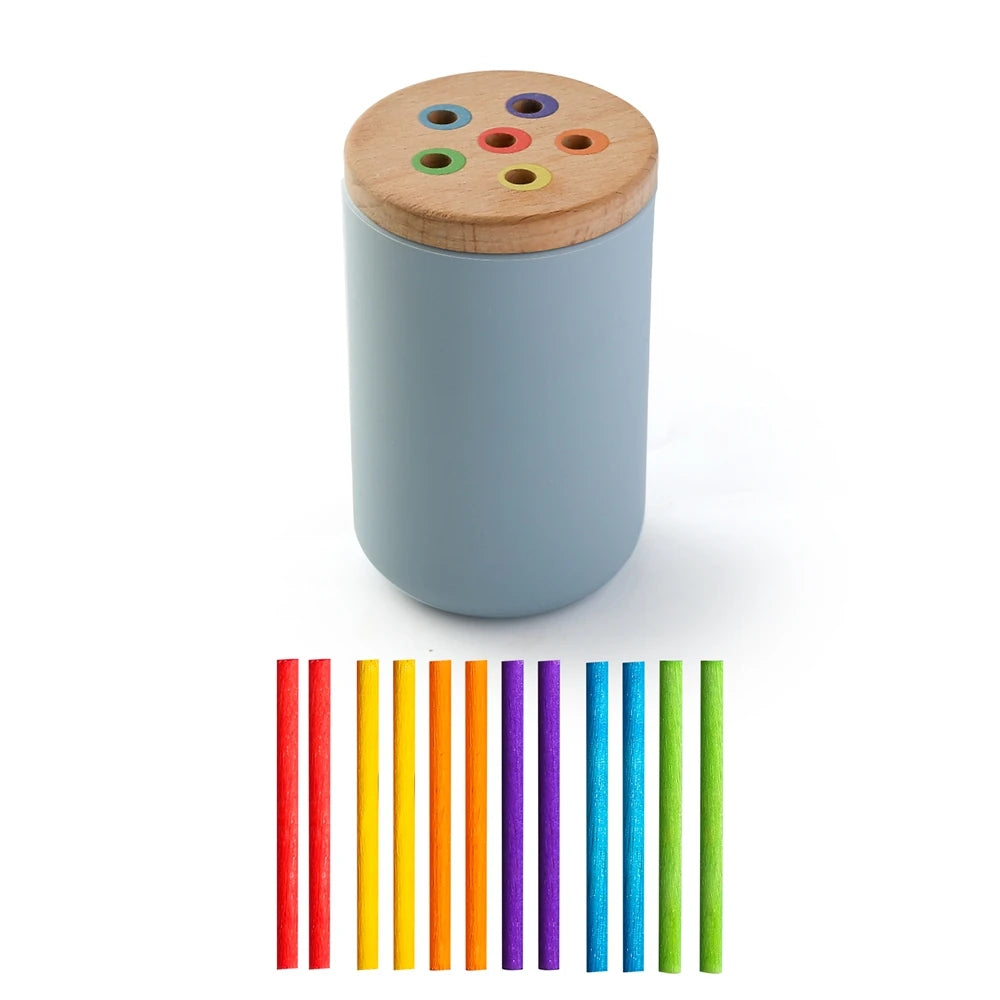 Set de Clasificación Montessori | Madera y Silicona para el Desarrollo Cognitivo