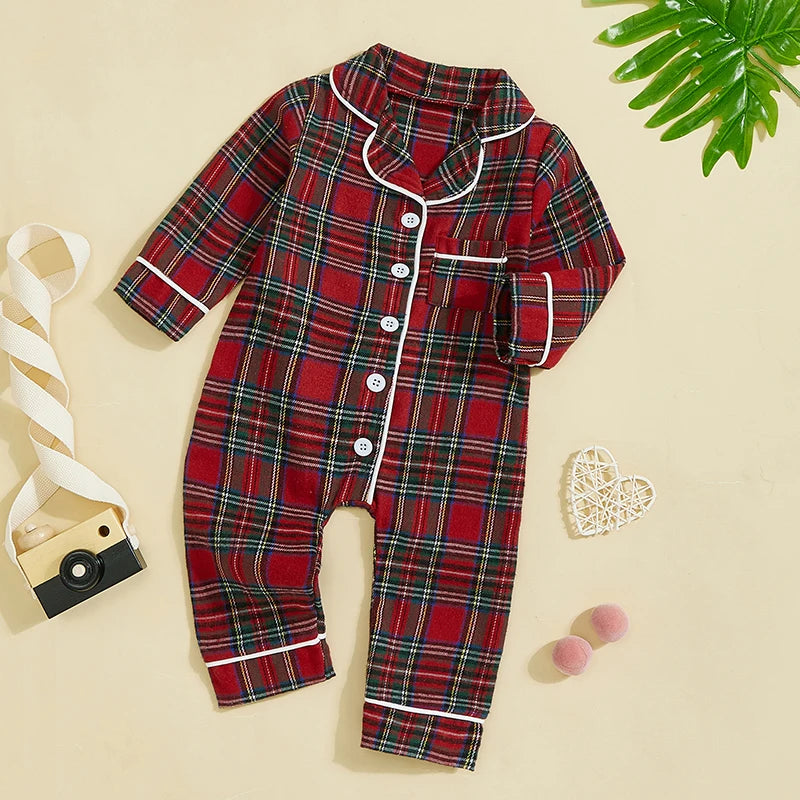 Pijama Navideña a Cuadros (0-18M)