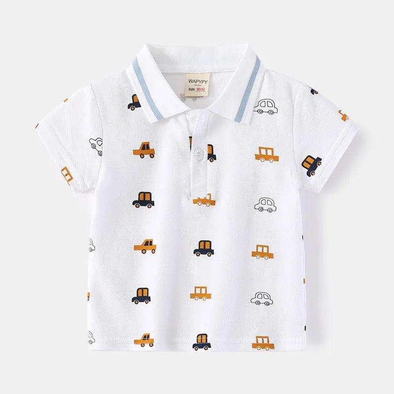 Playera Tipo Polo para Niño | Cuello Clásico y Bolsillo (12M-7T)