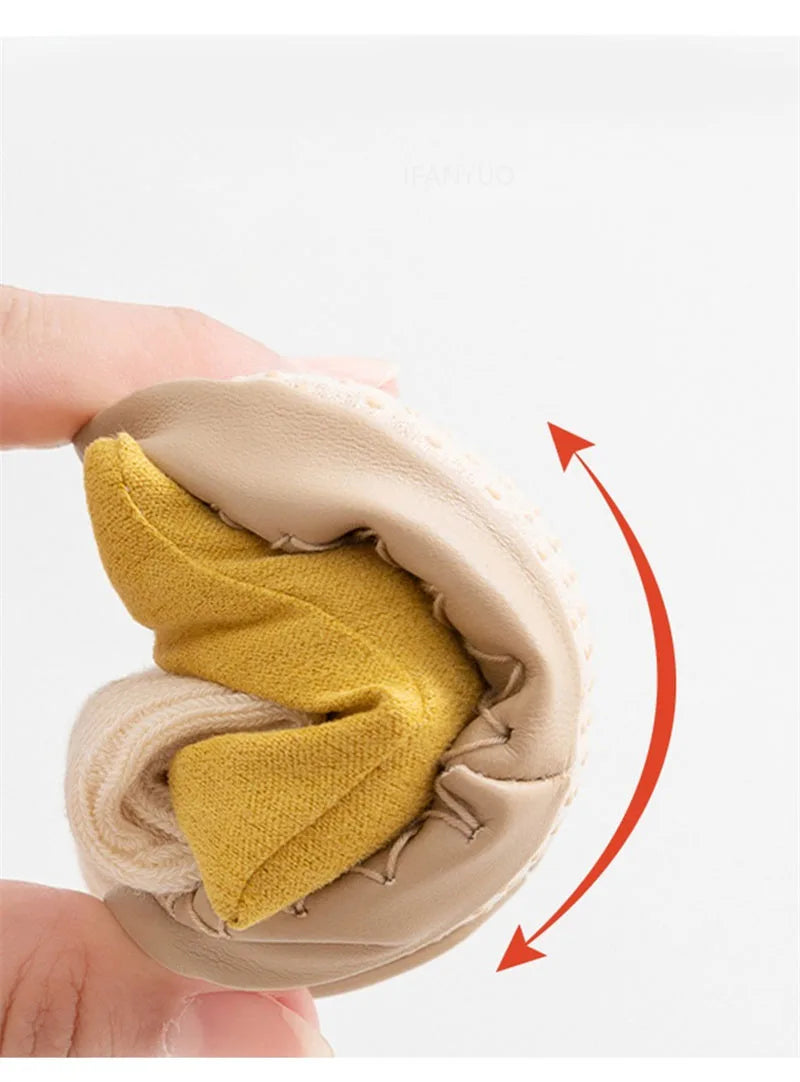 Calceta/Zapato Antideslizante con Moño (0-24M)