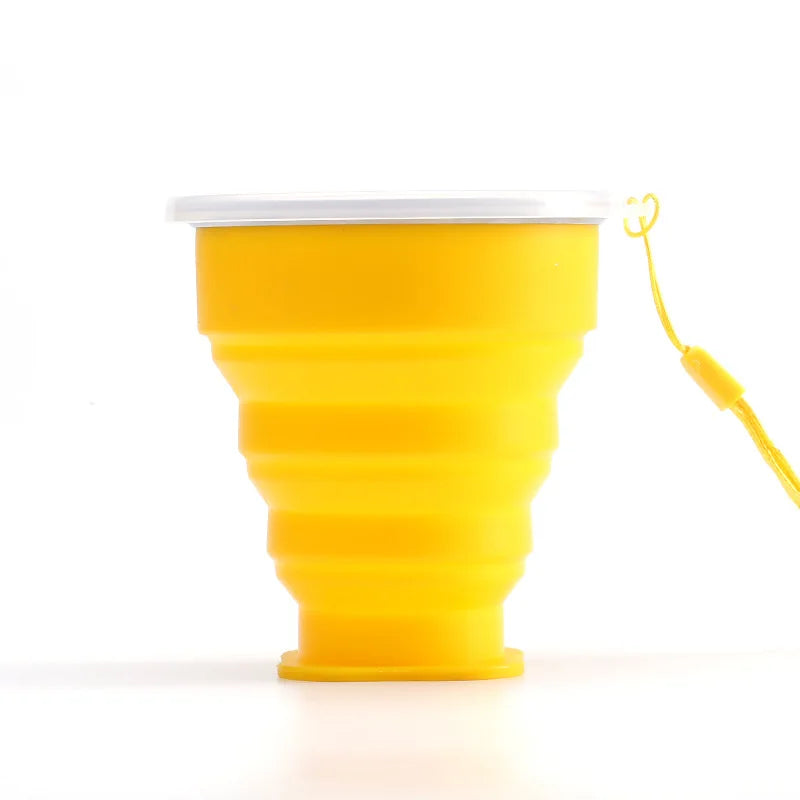 Taza Plegable de Silicona 200ml con Tapa | Snack & Go Anti-Derrames