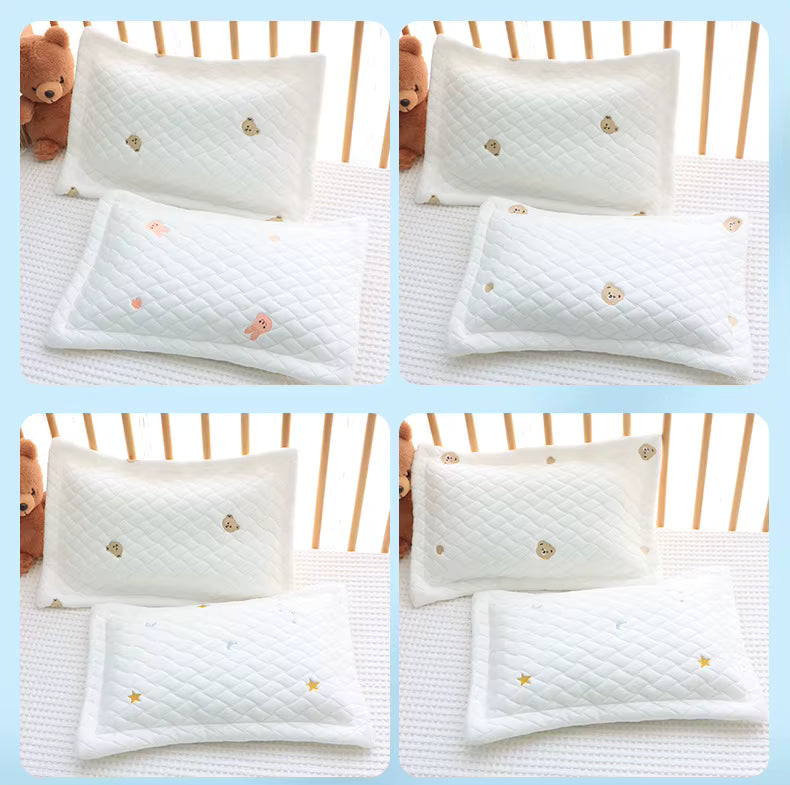 Almohada para Bebé Recién Nacido (0-6 Años) | Seda Fría, Lavable y Clase A para el Descanso