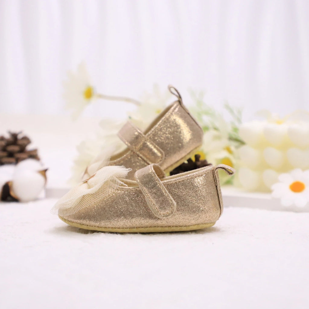 Zapatos con Moño de encaje Princesa para Primeros Pasos (0-18M)