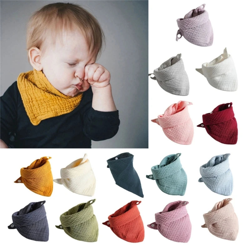 Set de 3 Baberos de Muselina | Súper Suaves y Absorbentes